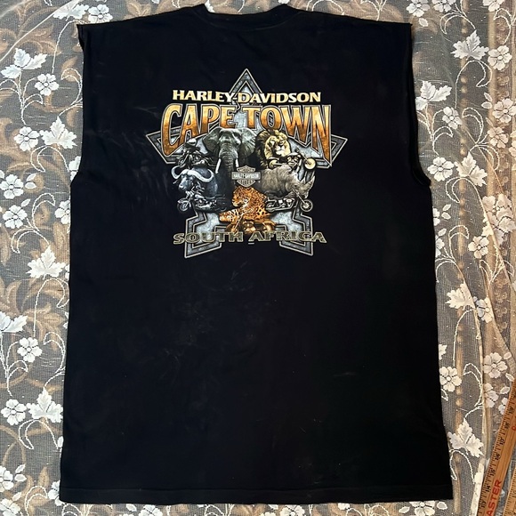 HARLEY DAVIDSON CAPE TOWN SOUTH AFRICA MEN'S XL T-SHIRT BIG FIVE RARE VINTAGE - Picture 1 of 9